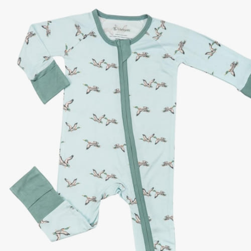 LollyBanks Baby Pajamas, 2-Way Zipper Romper, 95% Viscose Made from Bamboo and 5% Spandex, Baby Sleepers