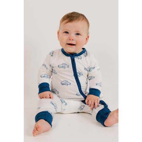 Cruising Cars Zipper Romper
