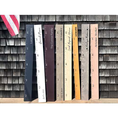 Farmhouse Boho Wooden Growth Chart - Height Chart Ruler, Family Growth Chart, Wall Hanging Height Ruler,Custom Growth Chart Nursery Kids Art