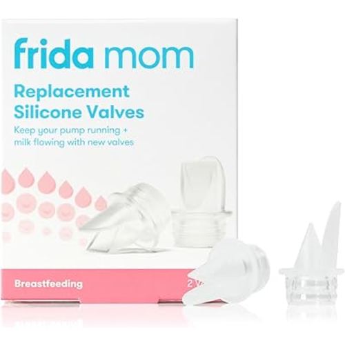 Frida Mom Breast Pump Valve Replacement, Duckbill Valves, Compatible with Frida Mom 2-in-1 Manual + Silicone Suction Breast Pump, BPA Free
