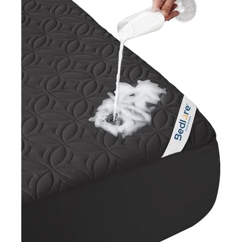 BEDLORE Waterproof Mattress Protector, Queen Size Mattress Pad Noiseless