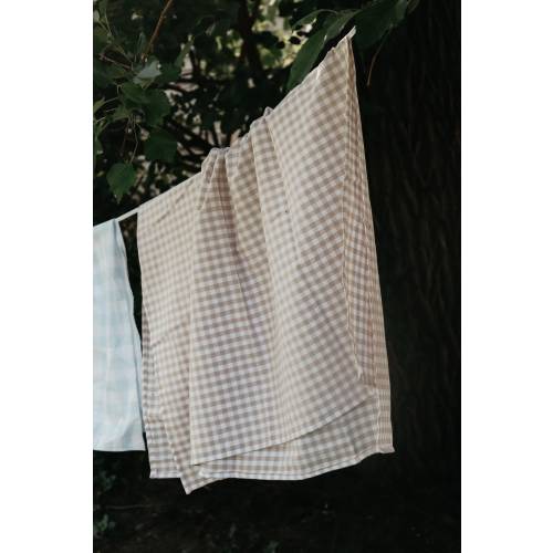 Cotton Lightweight Ghingham Baby Blanket- Summer Baby Swaddle Blanket - Baby Neutral Blanket - Baby Boy Blanket Gift - Baby Girl Swaddle