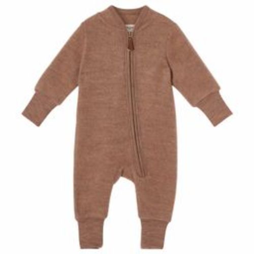 Adelaide Wool Onesie Walnut Melange