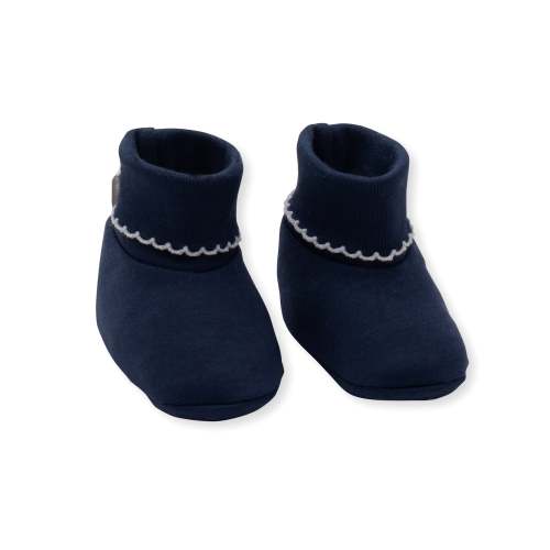 Navy Kissy Basics Booties