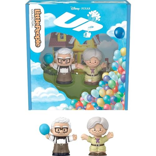 Little People Collector Disney Pixar UP Special Edition Set for Movie Fans, 2 Character Figures in a Display Package (Amazon Exclusive)