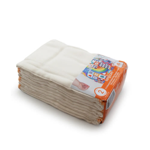 Kanga Care Bamboo Prefold Cloth Diapers (6pk) - Size 2 : Infant