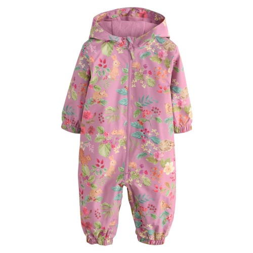 Kids' Floral Waterproof Hooded Romper