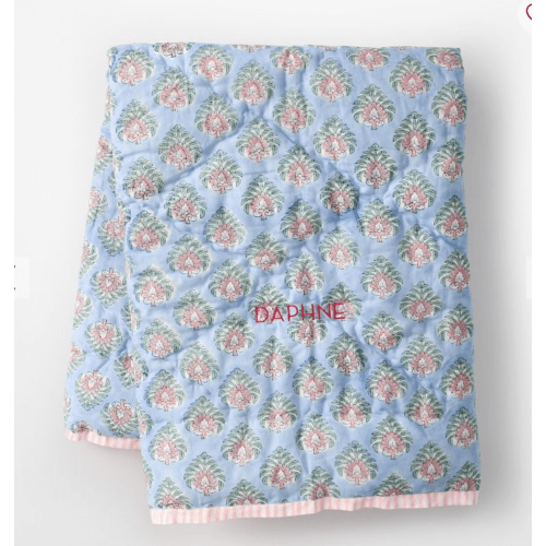 Block Print Quilted Blanket