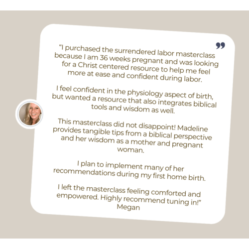 Surrendered Labor Masterclass: by @madelinemarlatt | Stan