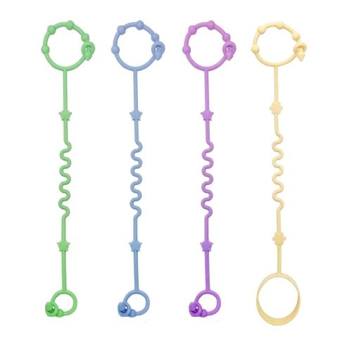 Toy Straps for Baby,RTMOK Silicone Setpacifier Clip,Applies to Car Seat Toy,Teether Toy,High Chair,Stroller Accessories,Baby Toy Clips,Cribs,Rocking Chair
