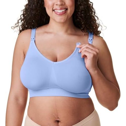 BRAVADO! DESIGNS Nursing Bras for Breastfeeding, Body Silk Seamless Wireless Bras for Women, Full Coverage Maternity Bra