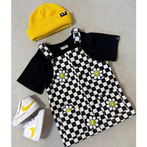 Little Trouble | Checker Bloomer Corduroy Dress