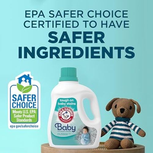 ARM & HAMMER Baby, 77 Loads Hypoallergenic Liquid Laundry Detergent, 100.5 fl oz