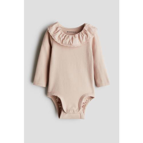 COTTON BODYSUIT WITH COLLAR