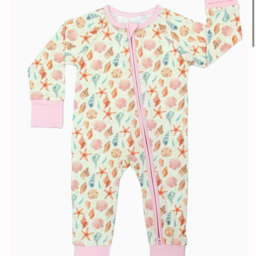 Sandy Seashells Beachy Bamboo Convertible Pajamas – Beech & Boon