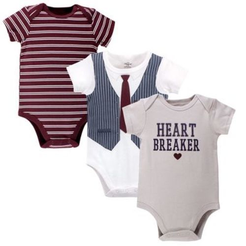 Luvable Friends Hudson Baby Bodysuits 3pk