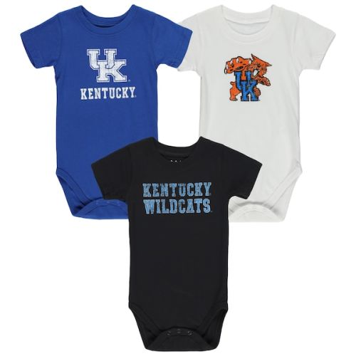 Infant Wes & Willy  Kentucky Wildcats Three-Pack Bodysuit Set