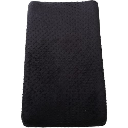 Changing Pad Cover Super Soft Dots Skin-Friendly Breathable Wipeable Changing Table Sheets for Baby Boy and Baby Girl （Black）
