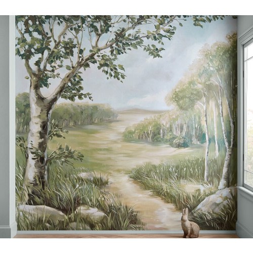 Chris Loves Julia Wall Mural (108"x 108")