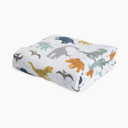 Little Unicorn Cotton Muslin Baby Quilt - Dino Friends