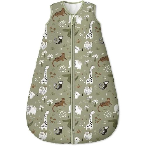 Yoofoss Baby Sleep Sack 0-6 Months, TOG 2.5 Baby Wearable Blanket with 2-Way Zipper, 100% Organic Cotton Fabric Winter Newborn Sleeping Sack, Warm Soft Comfy(Small)