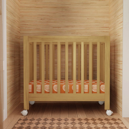 babyletto Origami Mini Crib - Honey