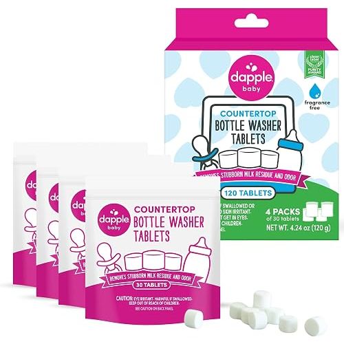 Dapple Bottle Washer Detergent Tablets for Countertop Bottle Washers 120ct