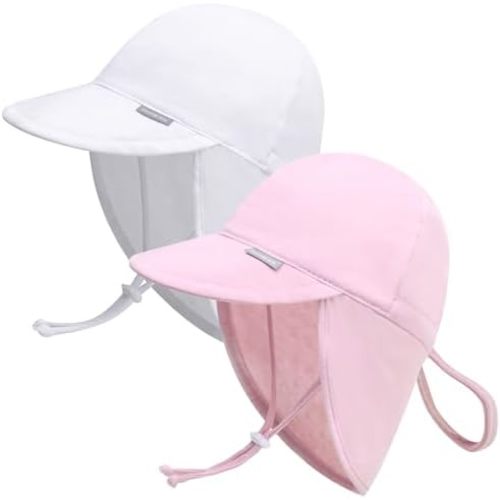 Duoyeree UPF 50+ Baby Sun Hat with Ear and Neck Protection - Toddler Beach Hat for Boys & Girls - Ideal for Summer Fun