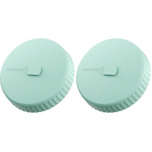 Momcozy Breast Milk Pitcher, Resistant to Heat and Cold Abrupt Temp Swings, No Leak Glass Breast Milk Fridge Storage Container with Wide Mouth, Fast Baby Formula Maker, Green