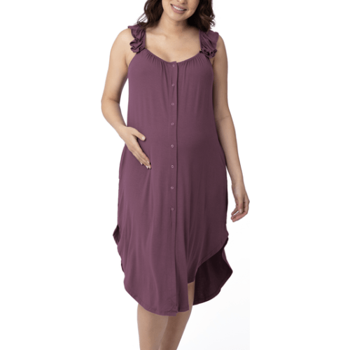 Ruffle Strap Labor & Delivery Gown, X-Large/XX-Large