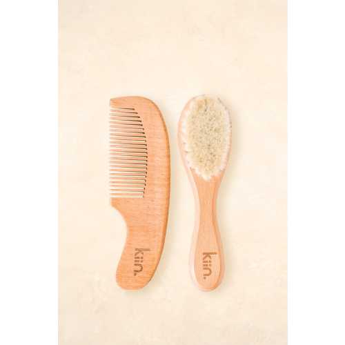 Wooden Baby Brush + Comb Set – Kiin ®