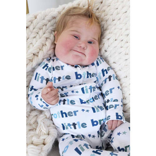 Little Brother Zipper Footie