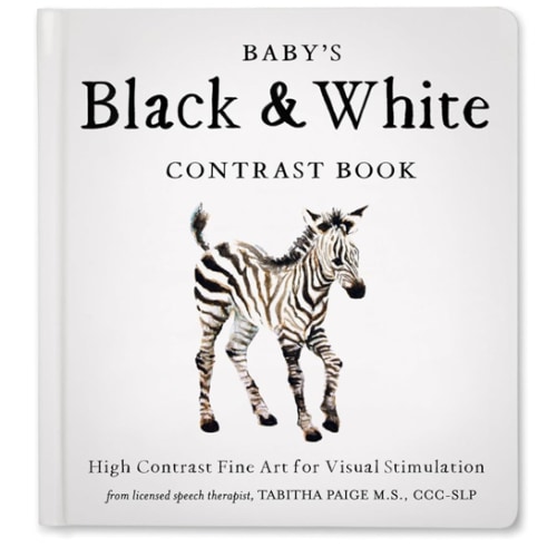 Baby's Black and White Contrast Book: High-Contrast Art for Visual Stimulation at Tummy Time (Tabitha Paige Children's Book Series)