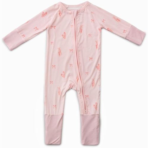 Bamboo Little New Born Baby Outfits, Convertible Zip Romper, 0-3 Months