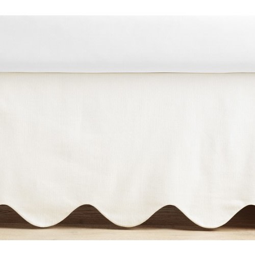 Scalloped Crib Skirt | Pottery Barn Kids