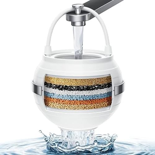 Bath Filter for Tub Faucet - Bathtub Filter with Overflow Removes 99% Chlorine & Softens Water | Ideal Bath Filter for Healthier Hair & Skin | Universal Fit & Easy Install | KDF-55