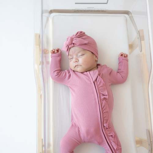 Ribbed Headwrap in Apple Blossom