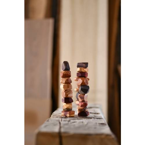 Wooden Stacking Rocks or Balancing Stones. Made from assorted Hard Woods & Burls!  Great Gift for All ages!