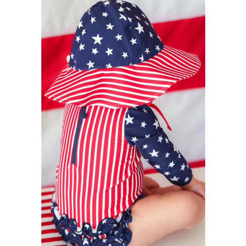 Printed Sun Hat | Stars & Stripes Party