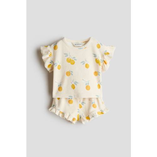 2-PIECE RUFFLED TERRY SET