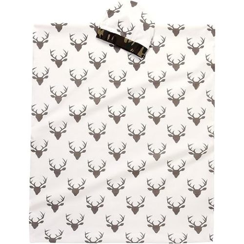 Soft Cotton Newborn Baby Swaddle Receiving Blanket Deer Printed Bath Towel with Hat Sets