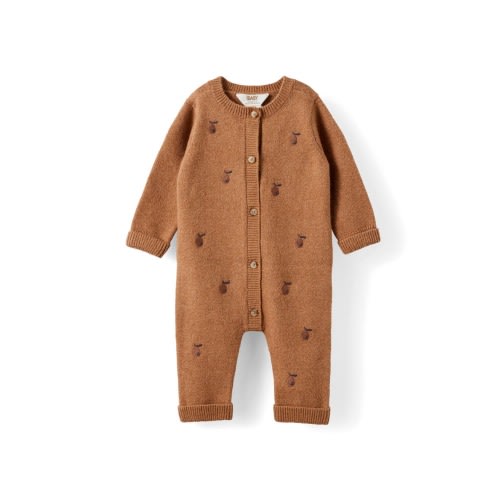 Organic Knit Long Sleeve All In One
