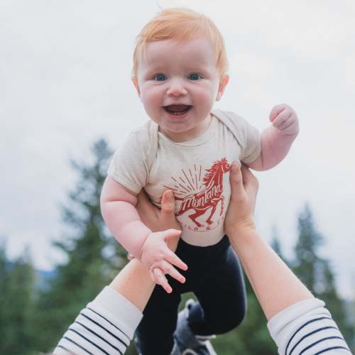 Wild & Free Onesie - Natural Heather