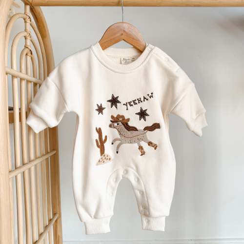 'Yeehaw' Lounge Suit - Sand