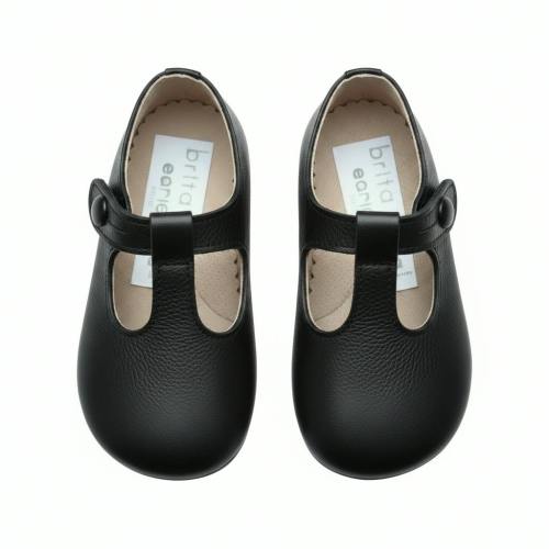 Alex British Pre-Walker Baby Shoes - Black
