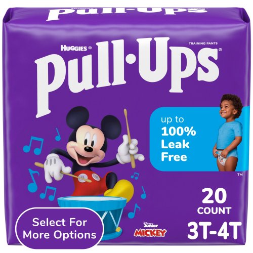 Pull-Ups Boys' Potty Training Pants, 3T-4T (32-40 lbs), 20 Count (Select for More)