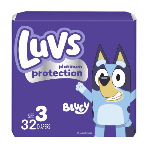 Luvs Bluey Platinum Protection Baby Diapers - Size 3