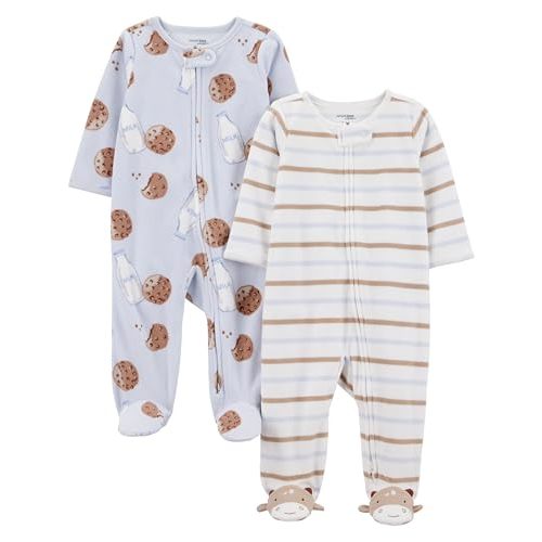 Simple Joys by Carter's baby-boys 2-pack Fleece Footed Sleep and PlayBaby and Toddler Sleepers
