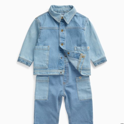 Shop Kids Denim Jacket & Pants Outfit | KIDLY by MORI US