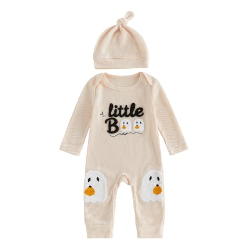 Kavousa Newborn Baby Boy Halloween Outfit Infant Romper Jumpsuit With Hat